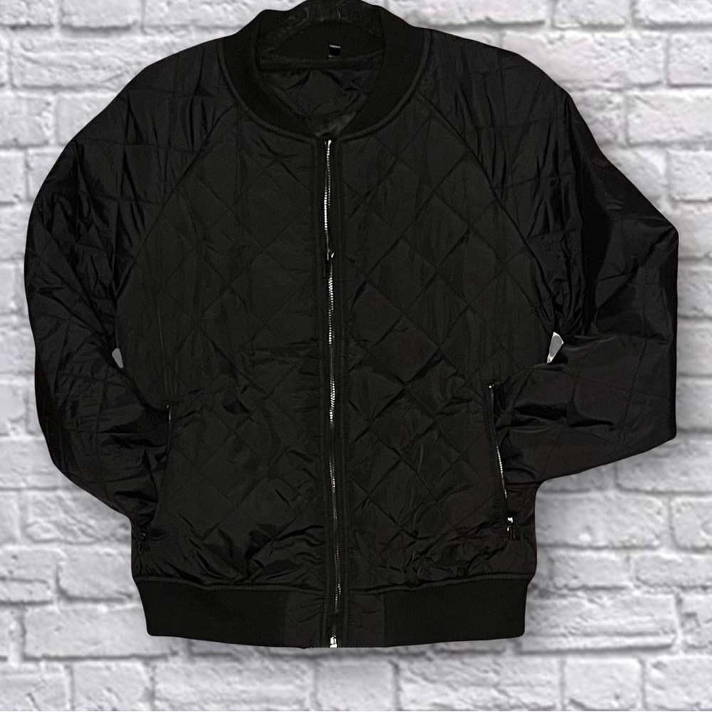 andy & natalie Quilted Bomber Jacket— NWOT - Picture 2 of 5